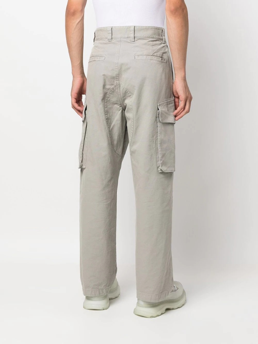 straight-leg cargo trousers - 4