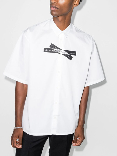 Givenchy x Browns 50 logo-tape shirt outlook