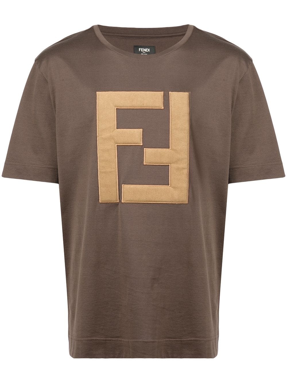 embroidered FF logo T-shirt - 1