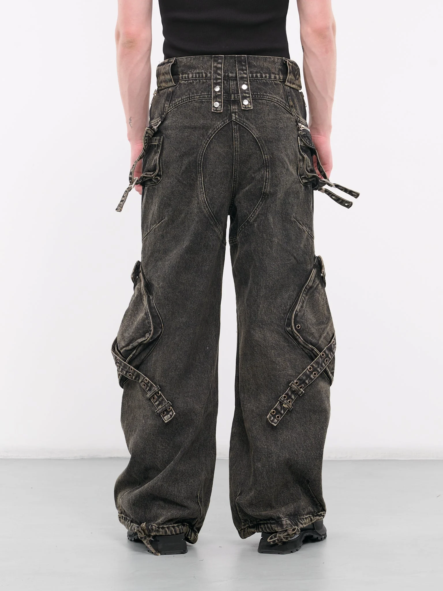 NO/FAITH STUDIOS Denim Cargo Jeans | REVERSIBLE