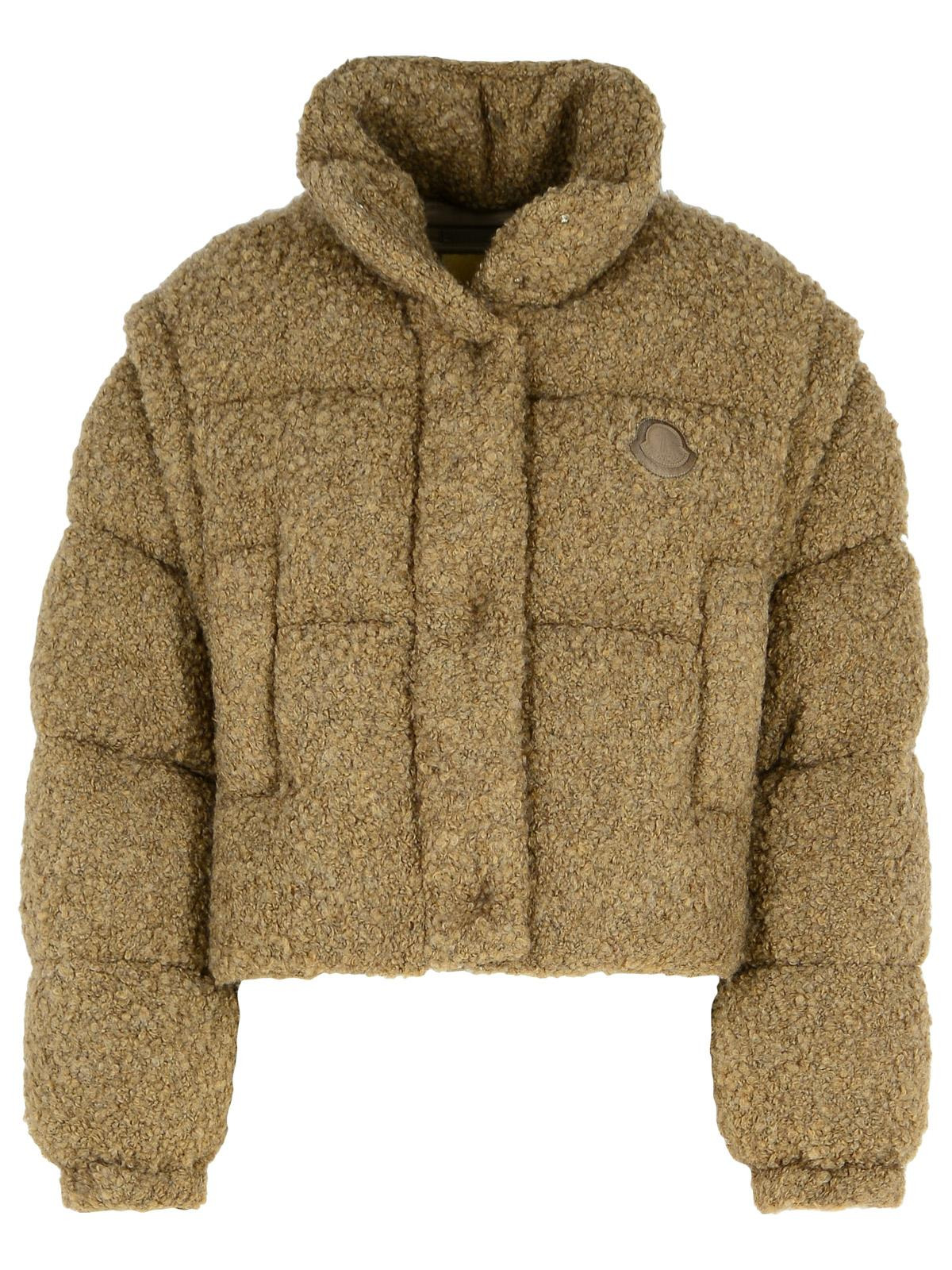 Moncler 'Citynelle' Beige Acrylic Blend Down Jacket Women - 1