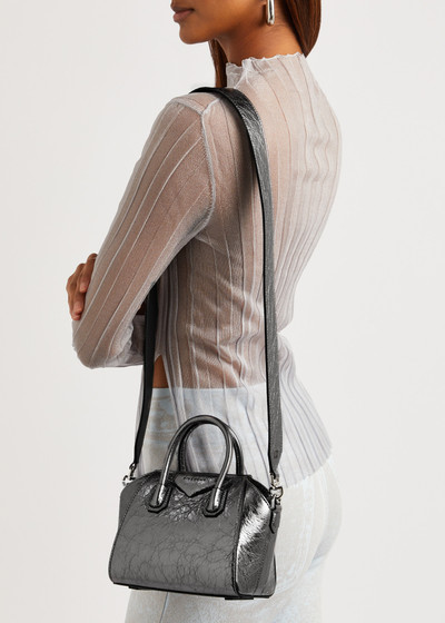 Givenchy Antigona Toy metallic leather top handle bag outlook
