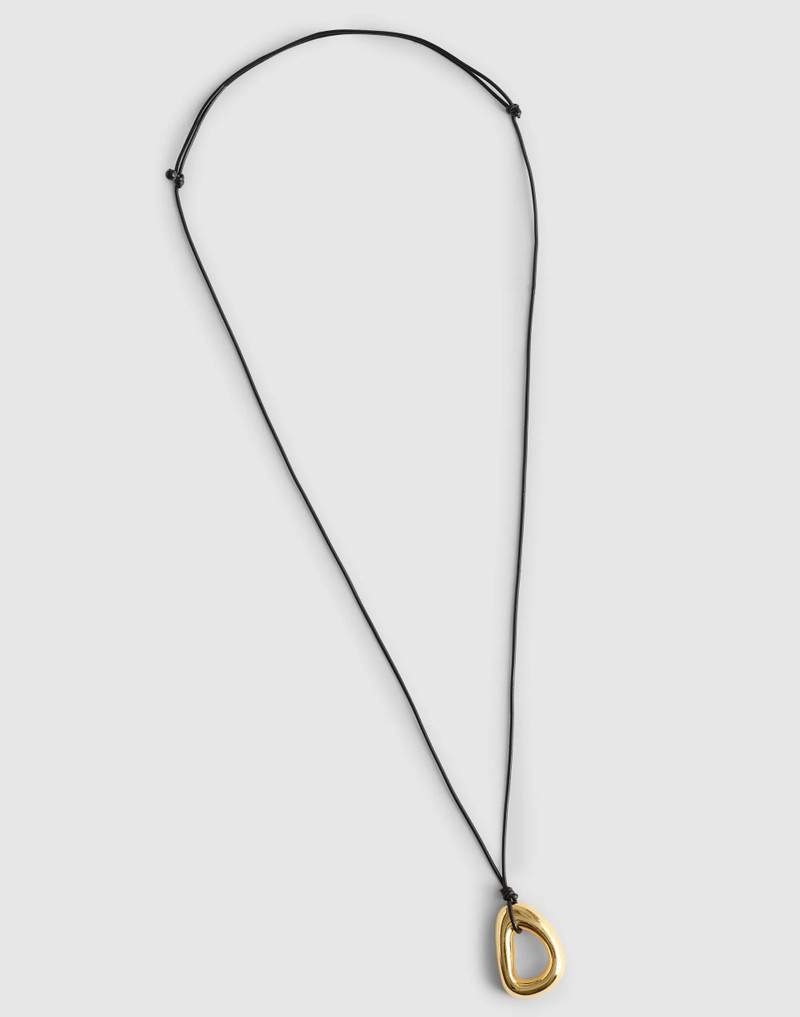 Sculptural Pendant Cord Necklace 3