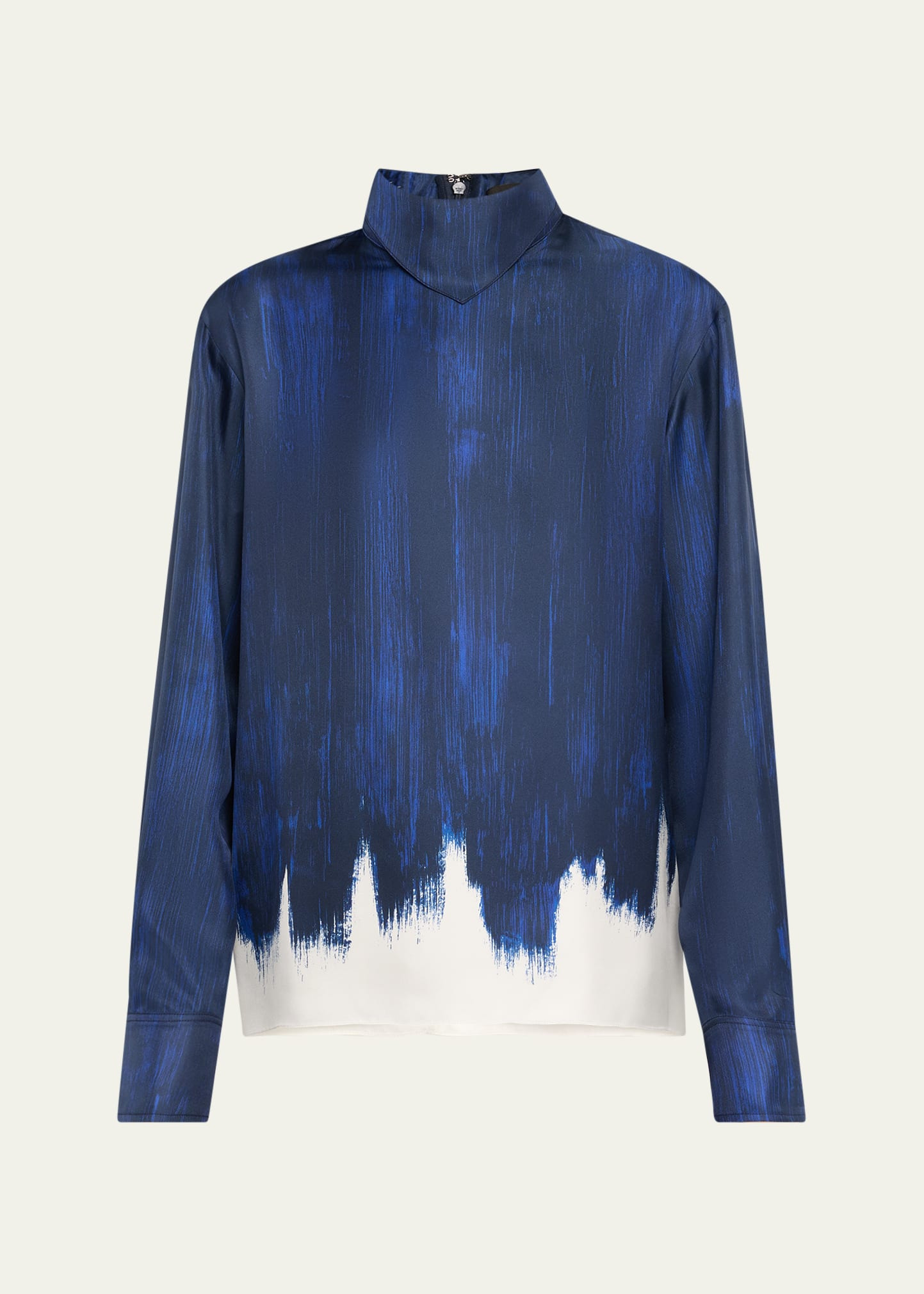 Mara Double Printed Silk Twill Top - 1
