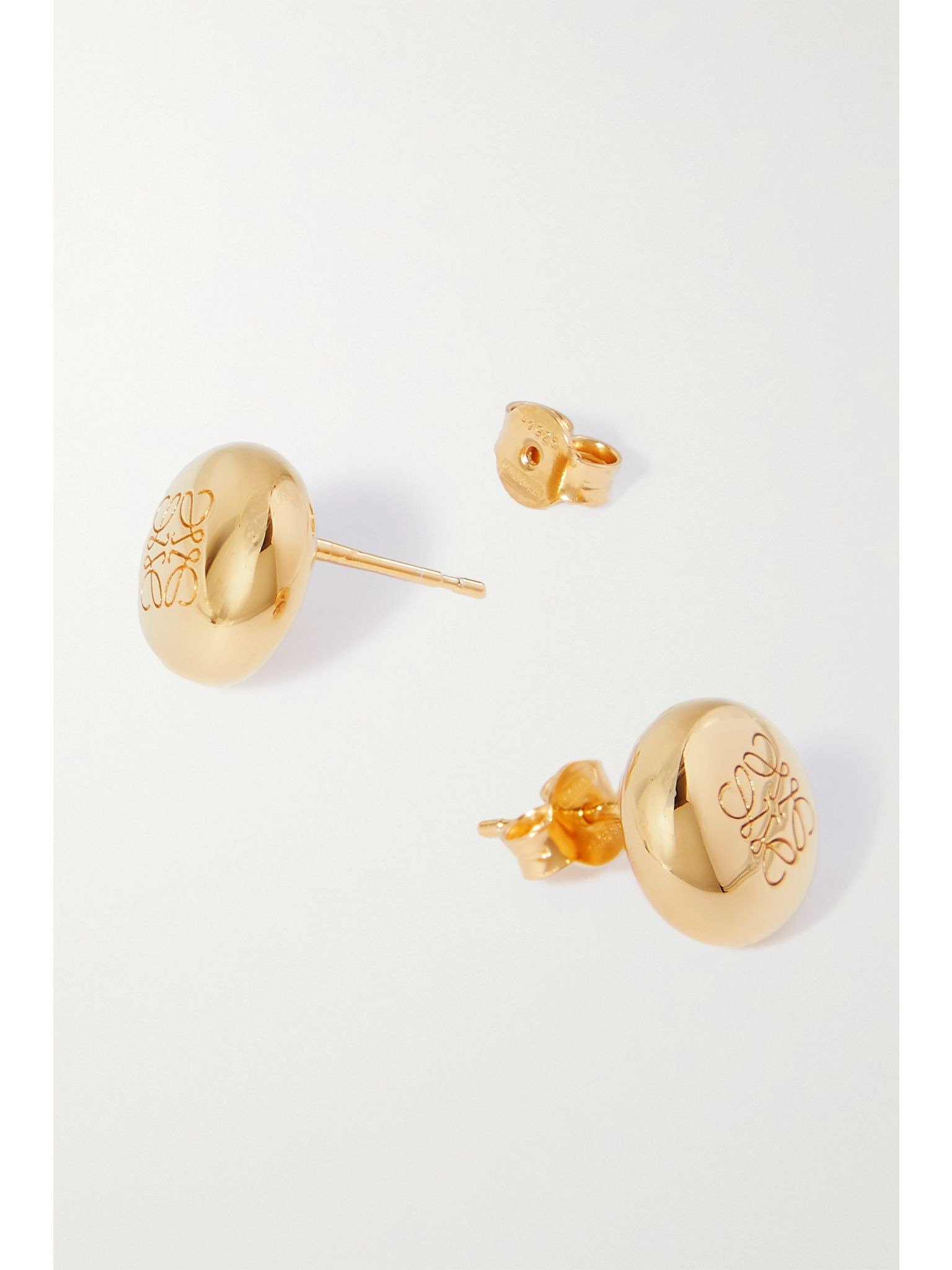 Anagram Pebble gold-plated earrings Gold - 3