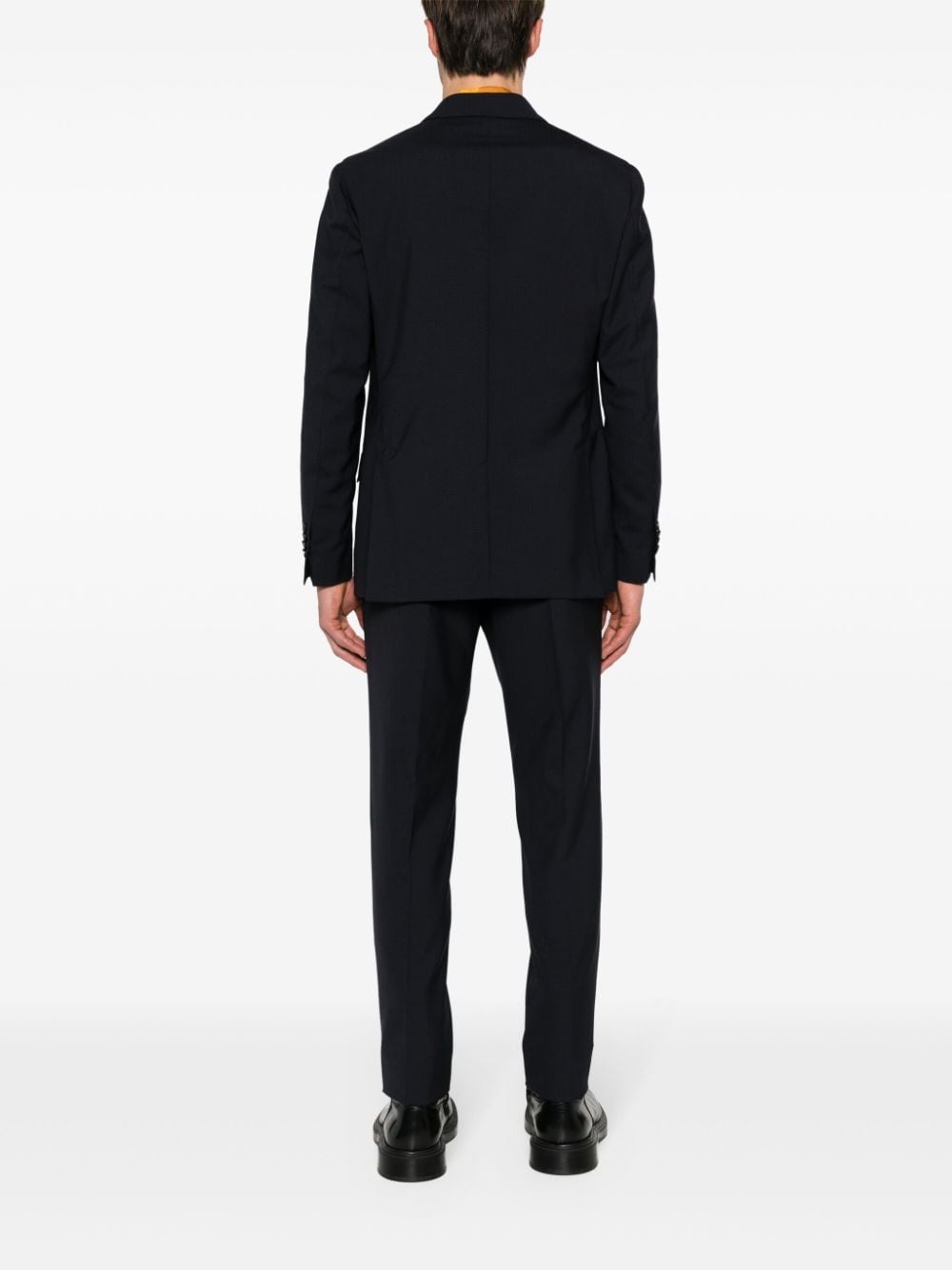 double-breasted wool suit - 4