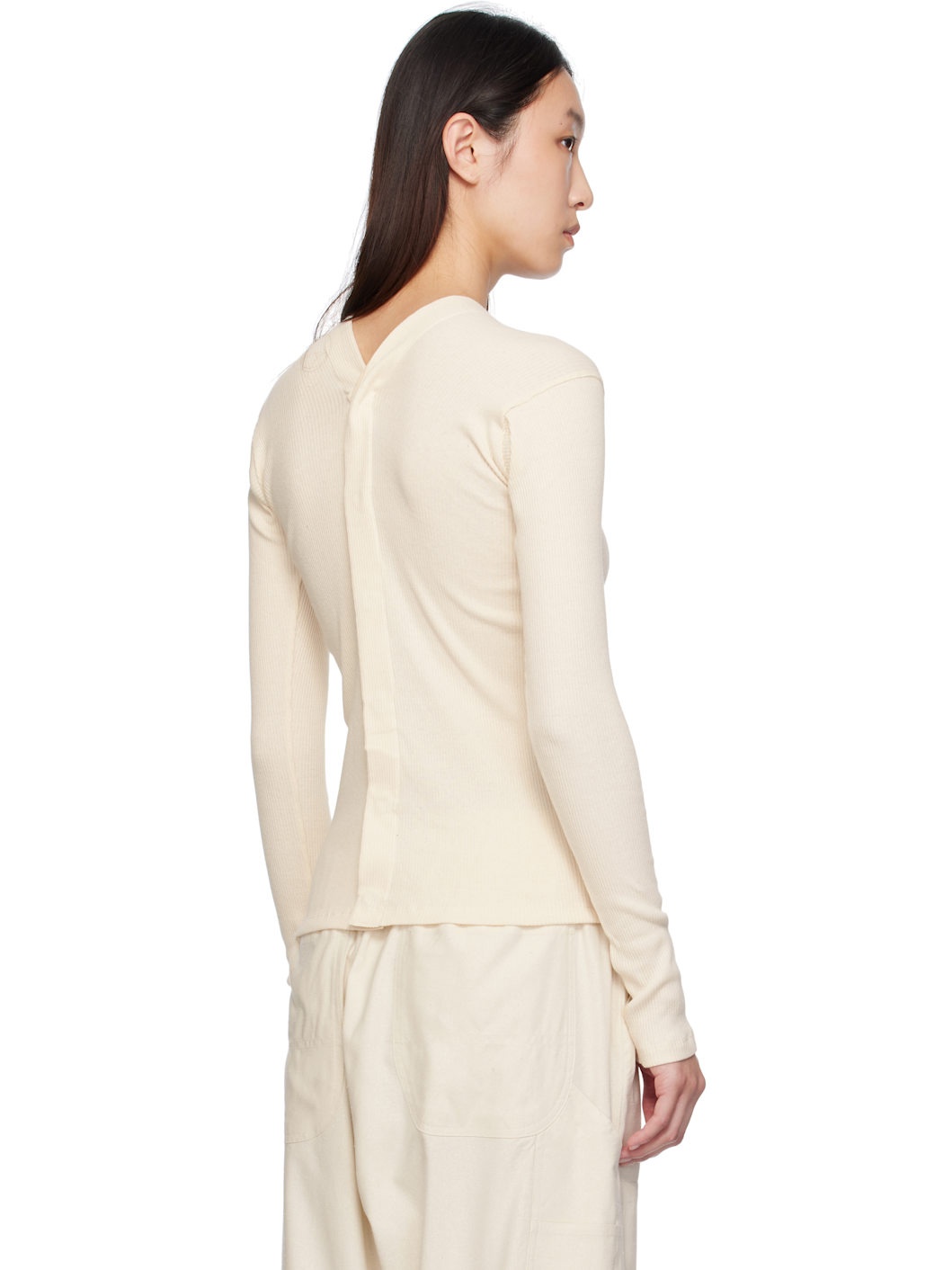 Beige Tav Snaps Cardigan - 3