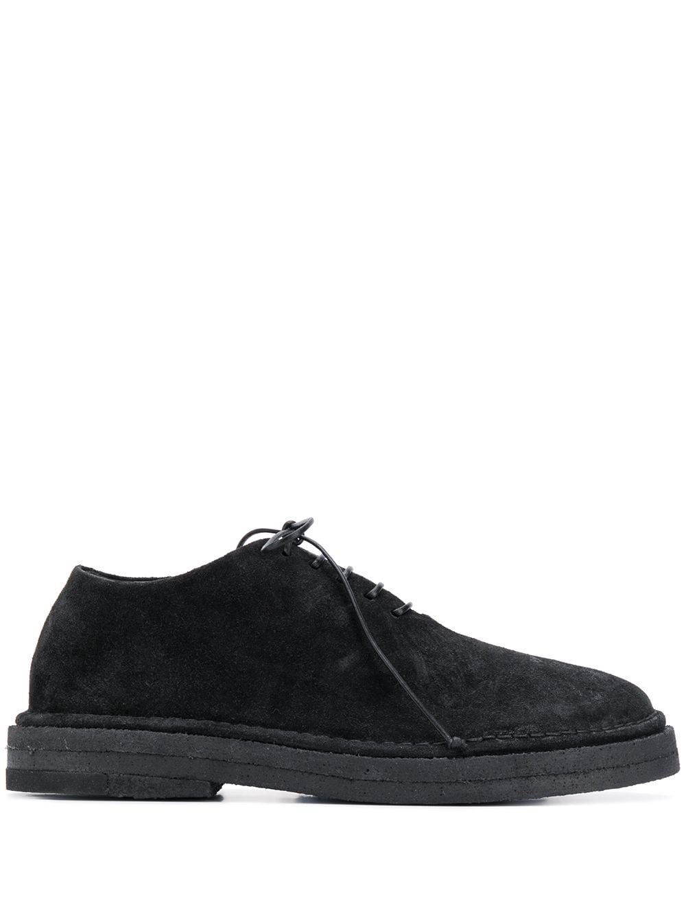 lace-up suede shoes - 1