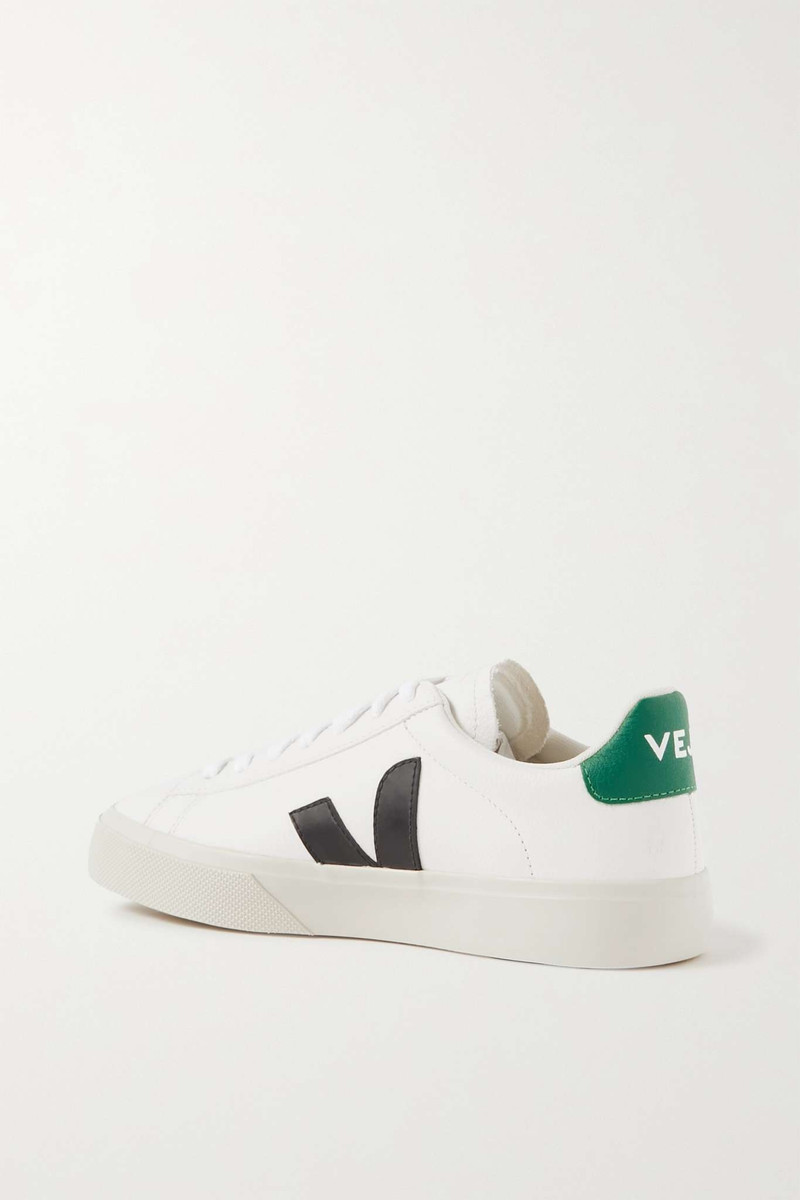 Campo rubber-trimmed leather sneakers 3