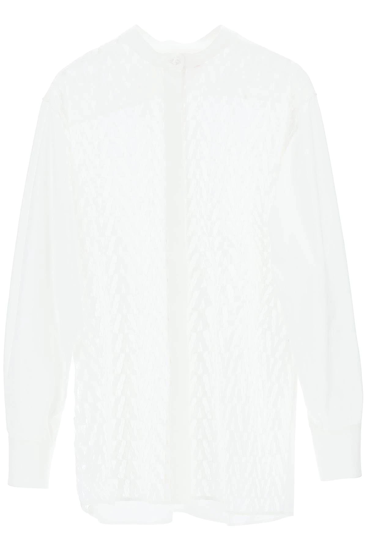 OVERSIZED SHIRT V OPTICAL LACE - 1