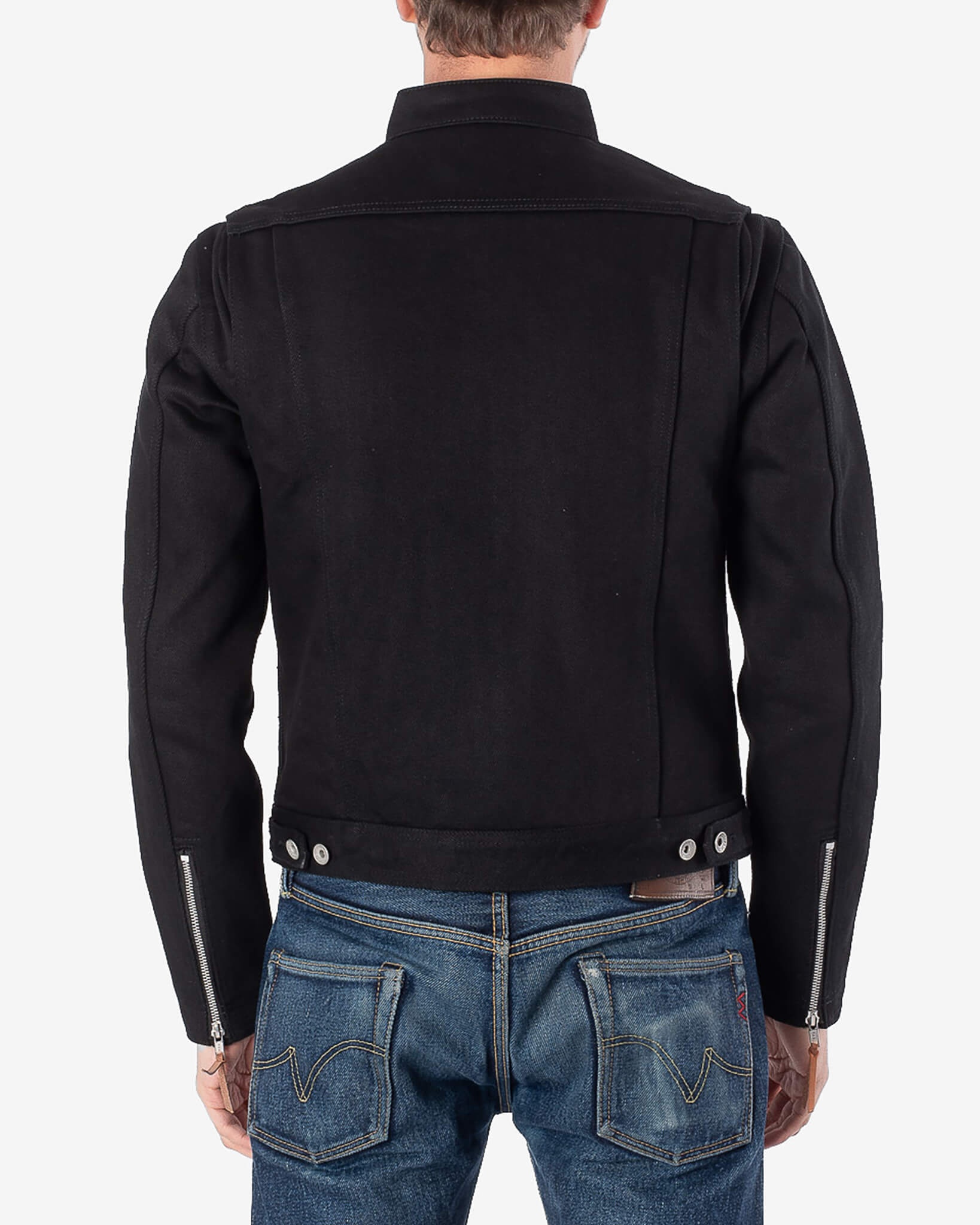 IH-9527J 21oz Denim Rider's Jacket - Superblack Non-Fade - 3