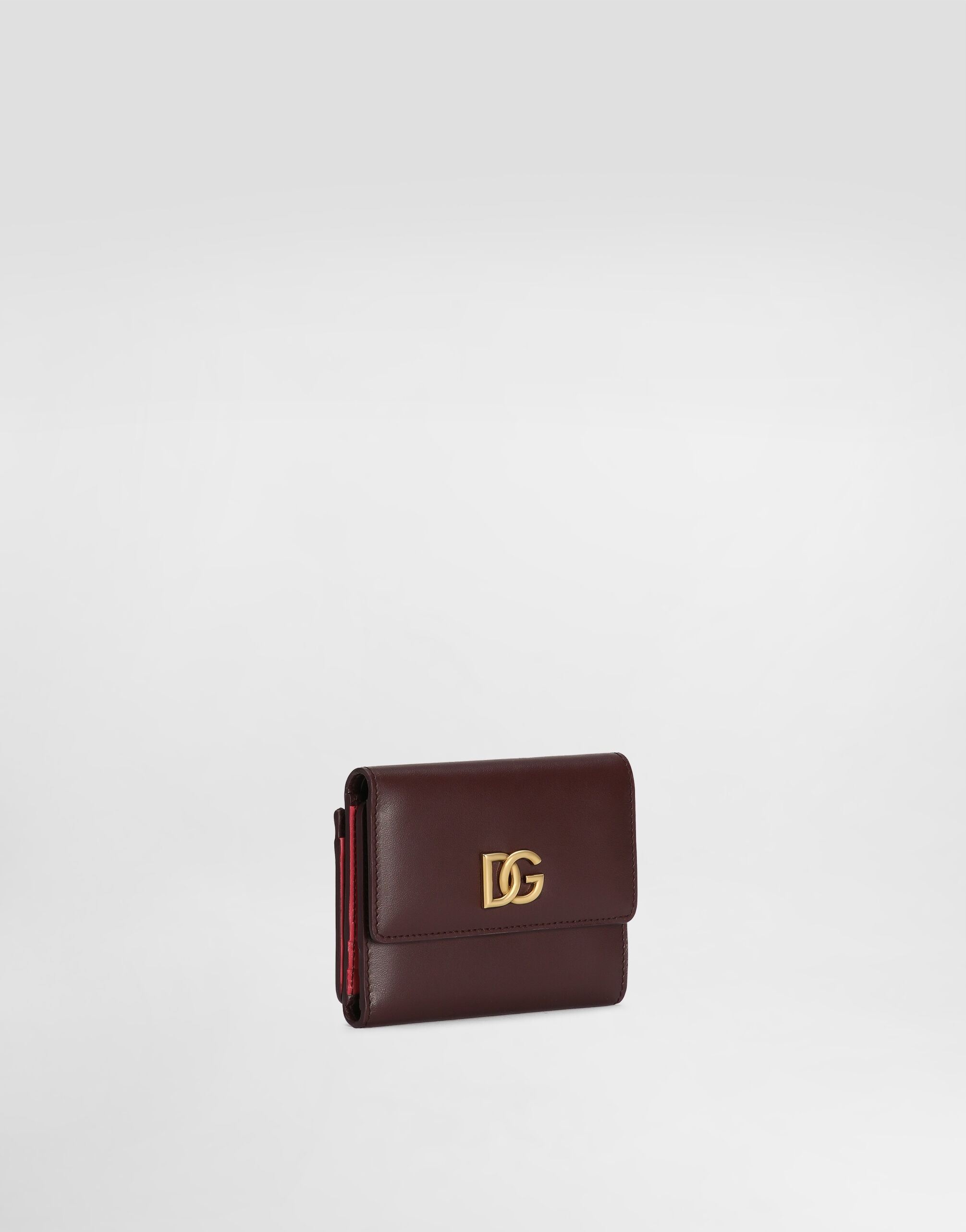 Calfskin wallet with DG logo - 2