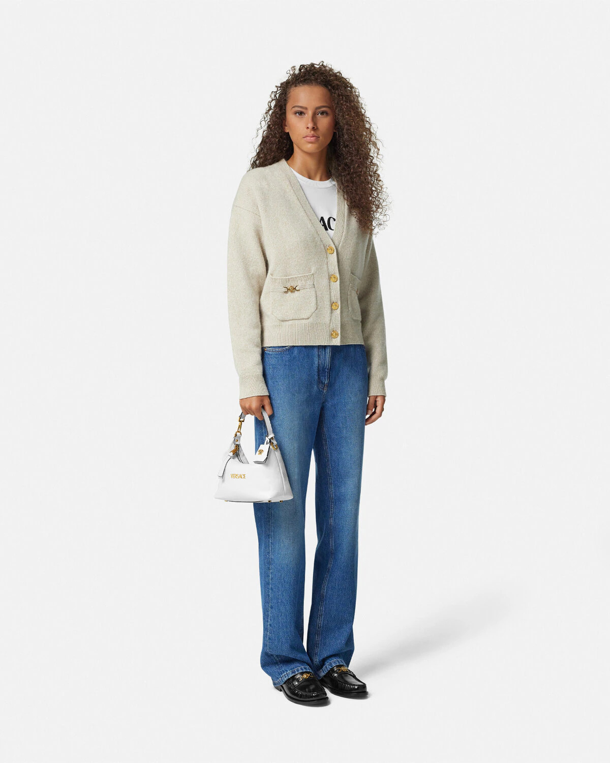 Versace Tag Hobo Bag - 3