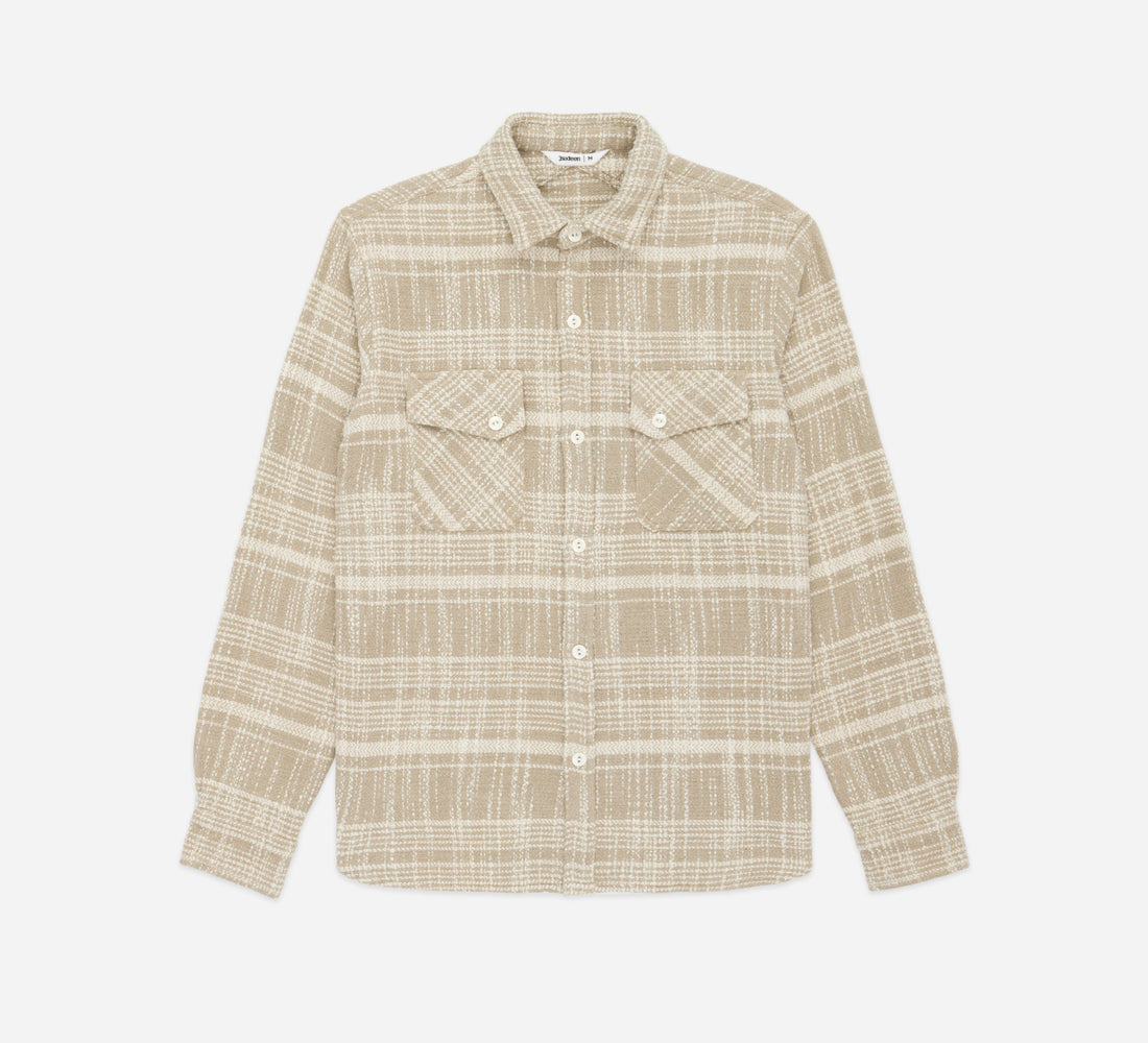 Crosscut Flannel - Alabaster Jacquard - 1