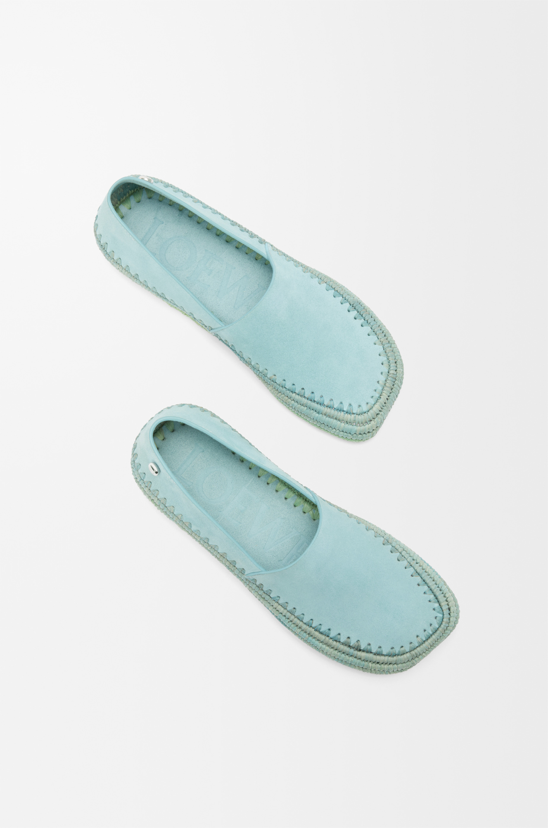Rio slipper in suede and raffia - 3