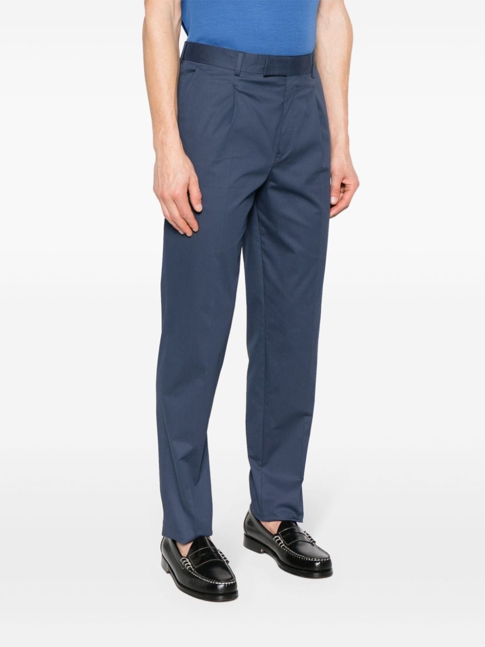 stretch-cotton tailored trousers - 3