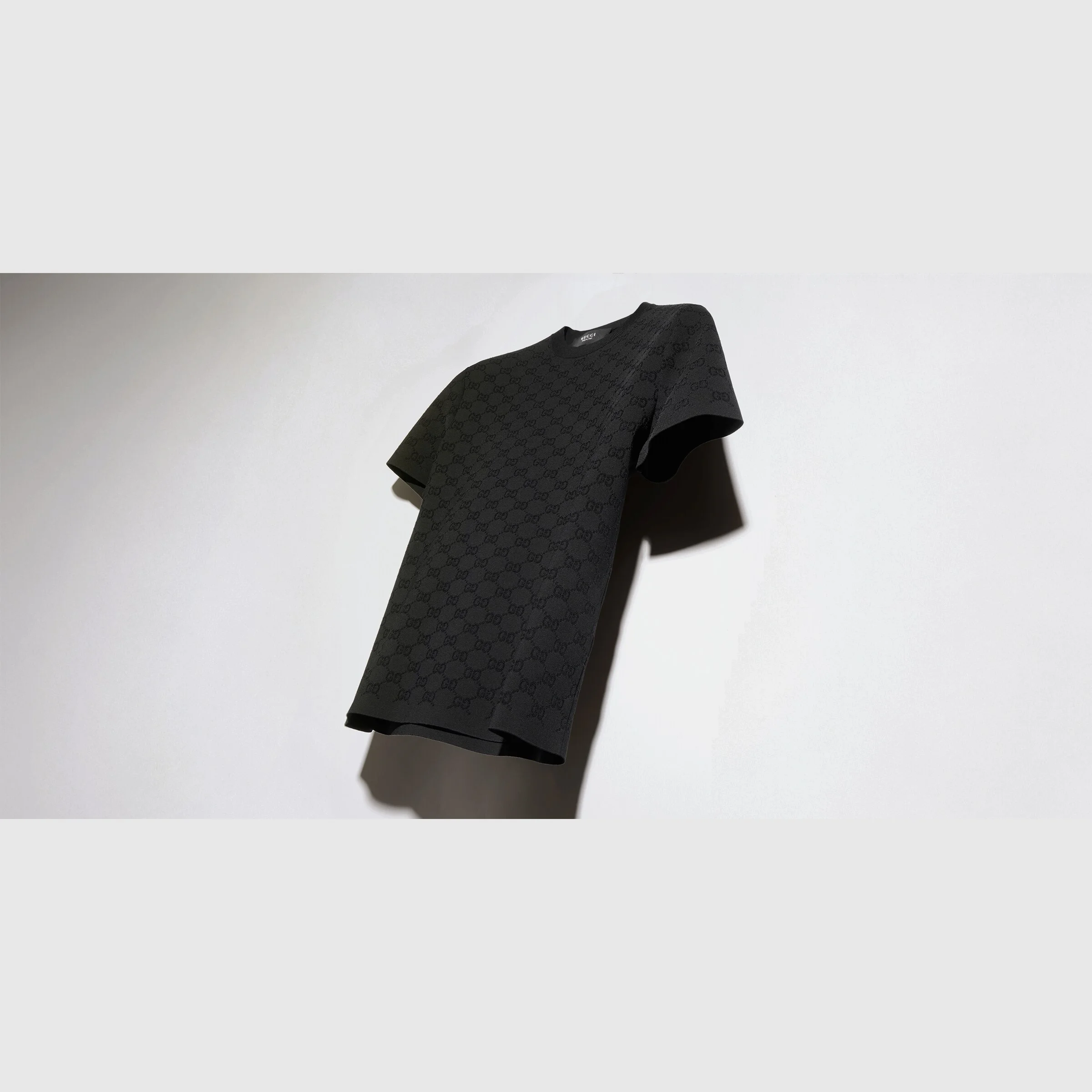 Technical GG fabric jacquard T-shirt - 1