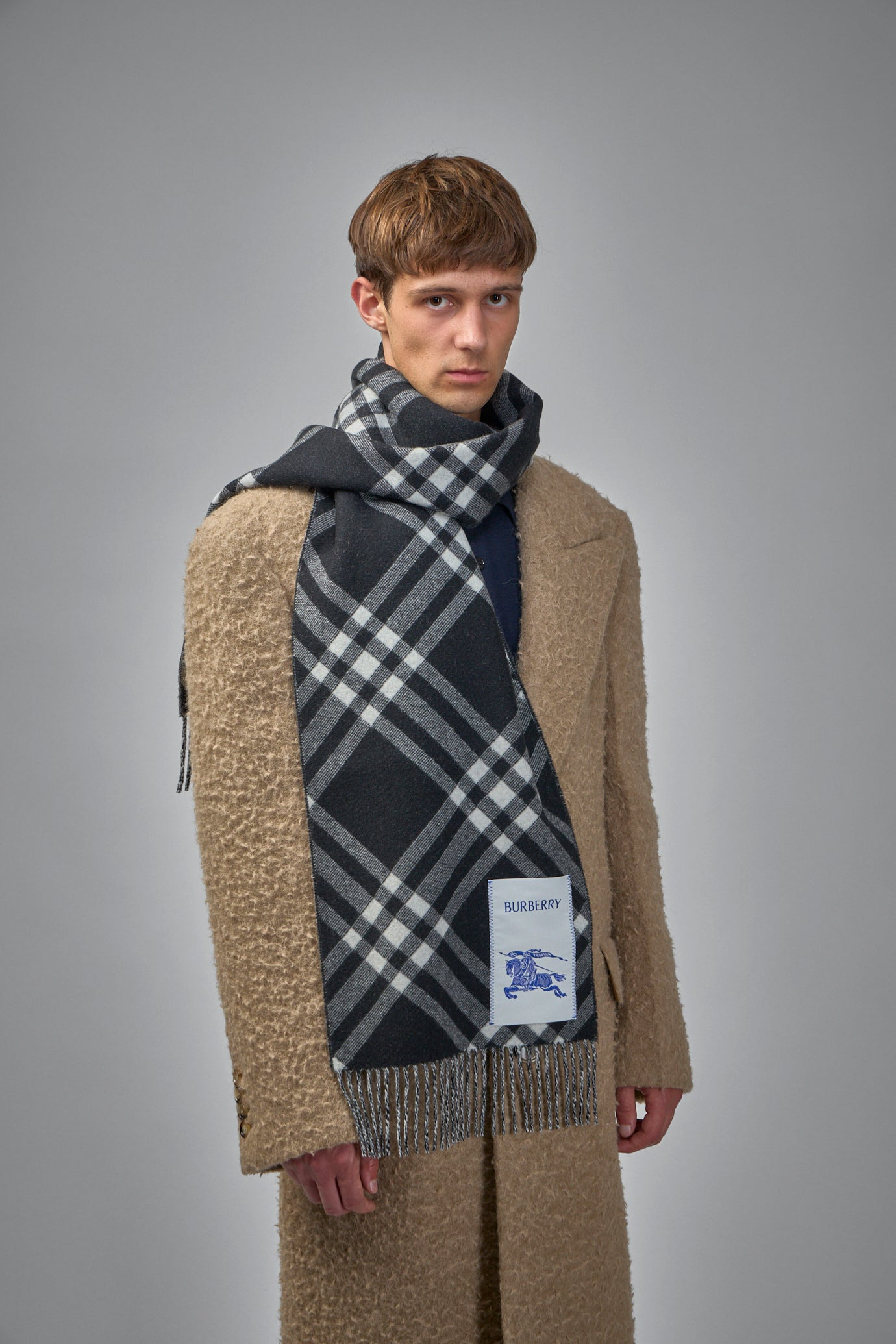 Check Cashmere Scarf - 2