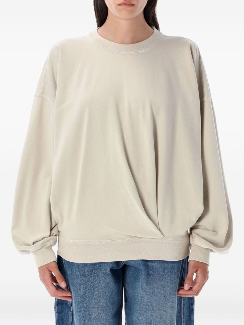 twist-detail crew-neck sweatshirt 1
