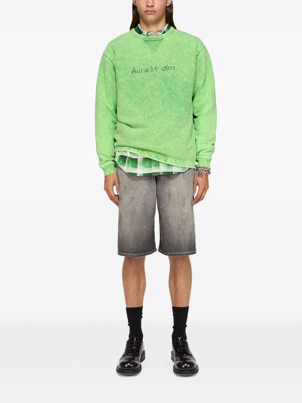 studded-logo sweatshirt - 3
