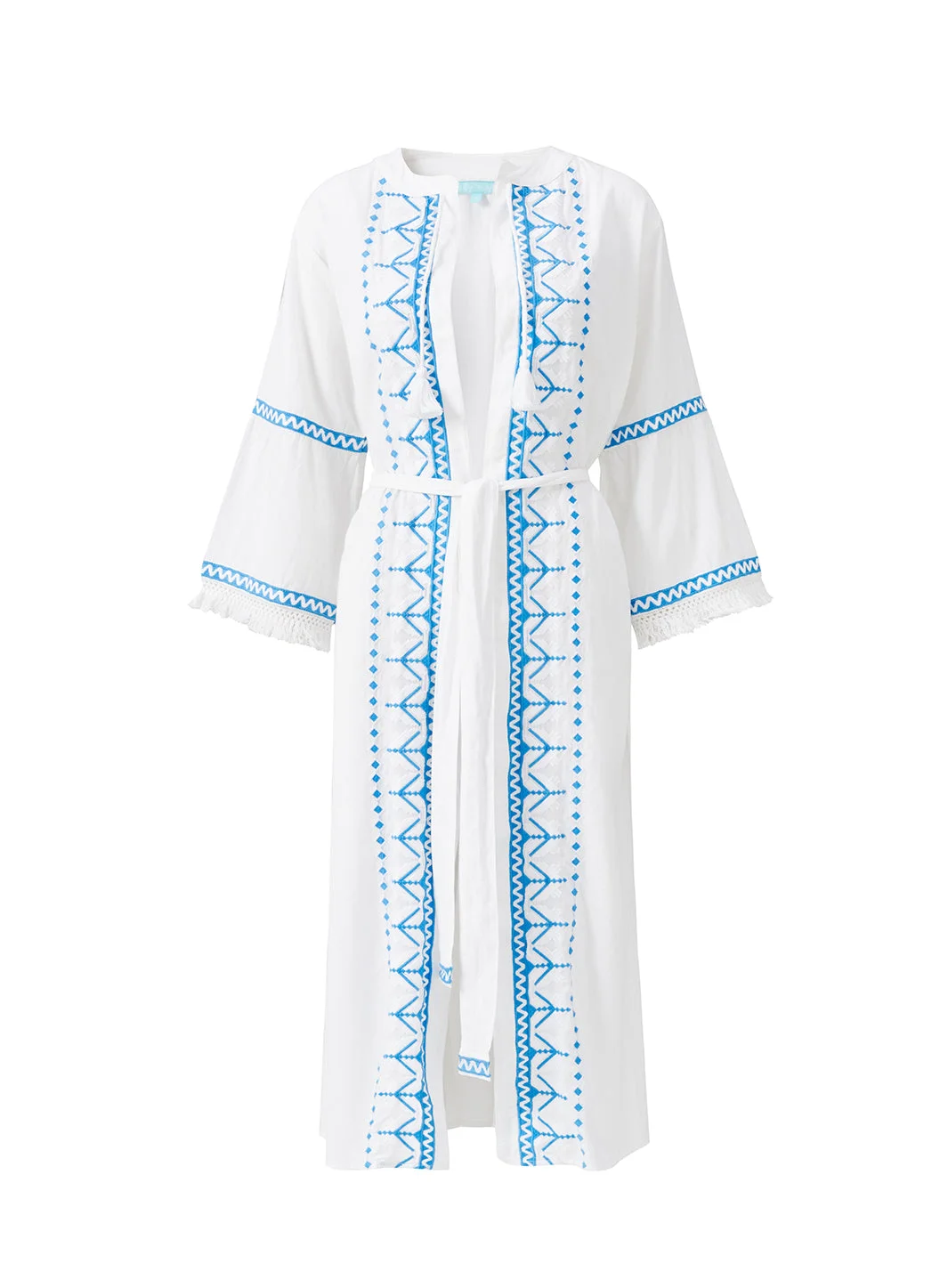 ANAIS WHITE/OCEAN KAFTAN - 1
