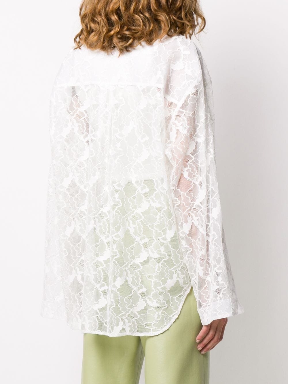 lace long sleeve shirt - 4