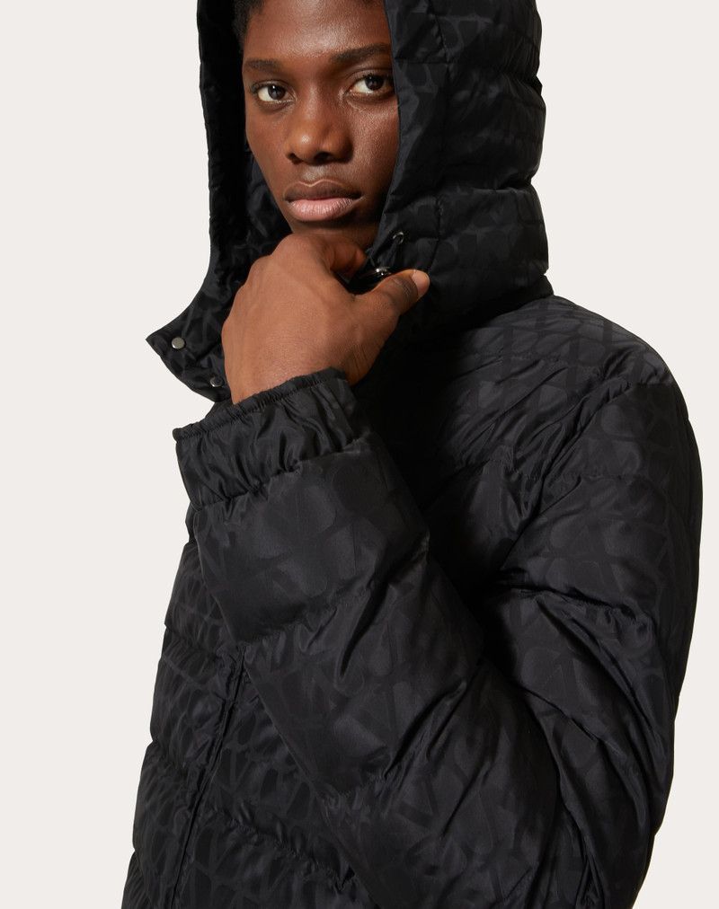 NYLON DOWN JACKET WITH TOILE ICONOGRAPHE PATTERN 5