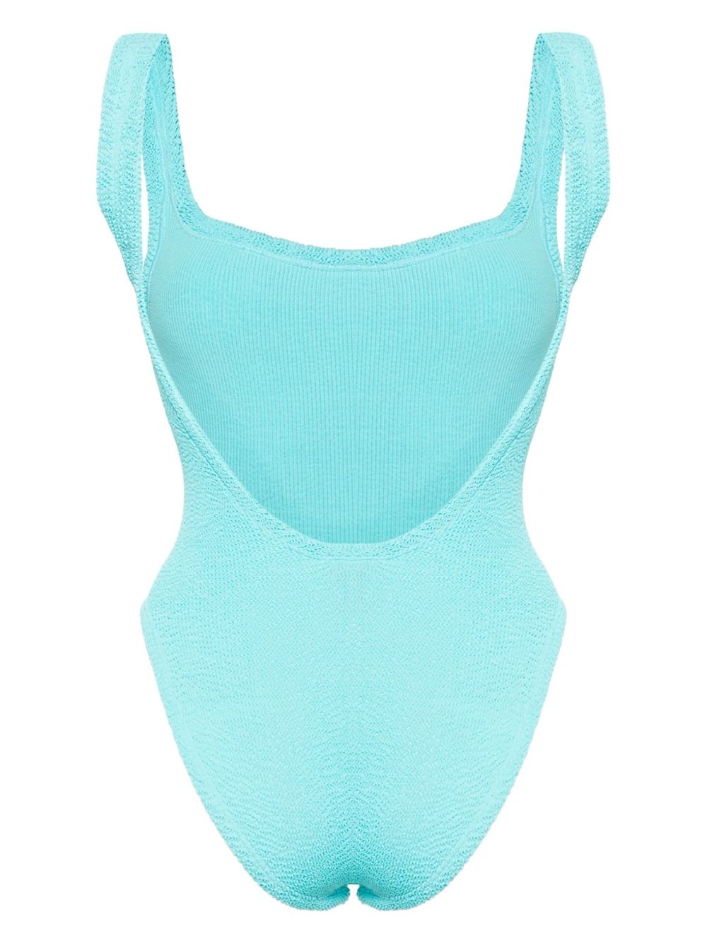 square-neck crinkled swimsuit - 2