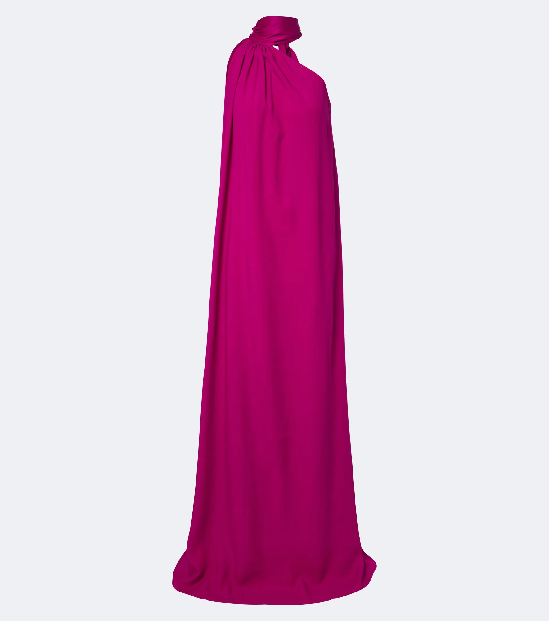 Astor scarf-detail draped one-shoulder gown - 1