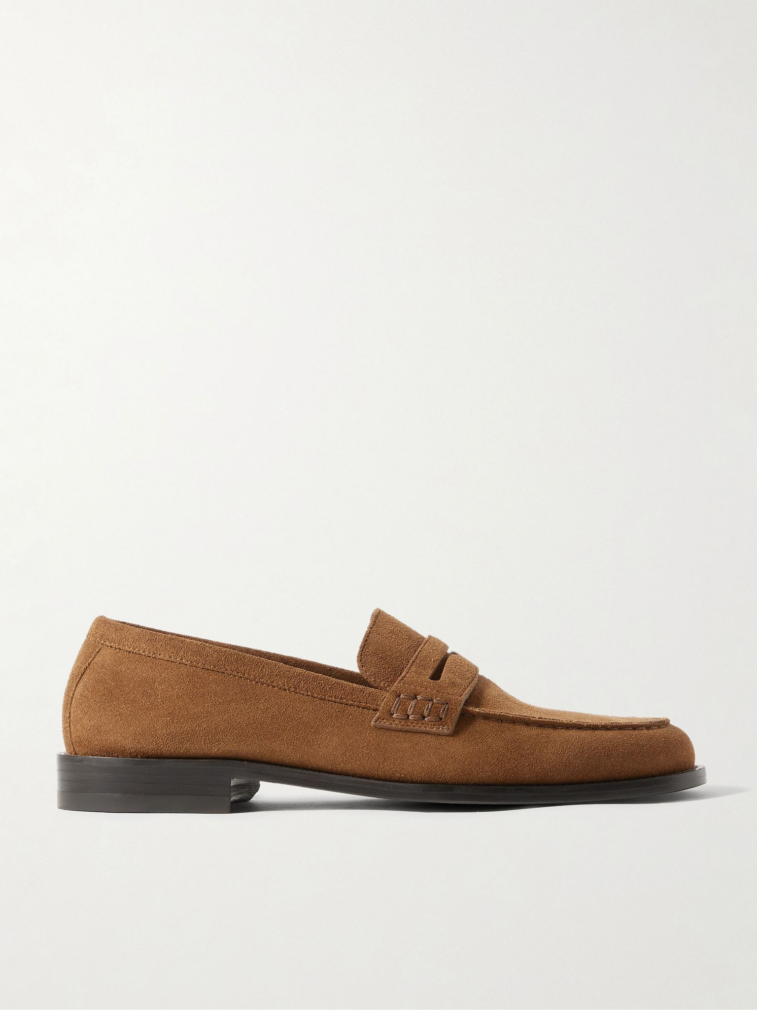 Perry Suede Penny Loafers Brown - 1