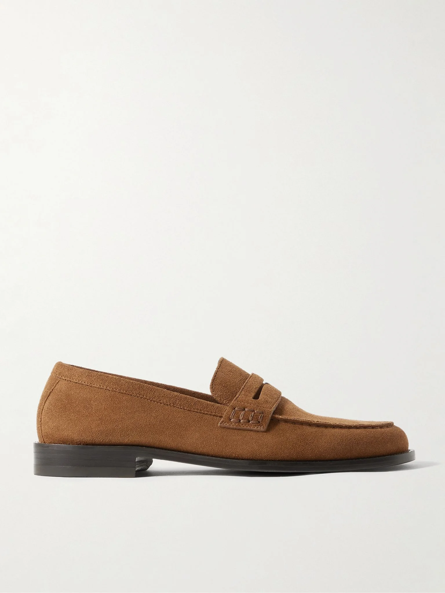 Perry Suede Penny Loafers Brown - 1