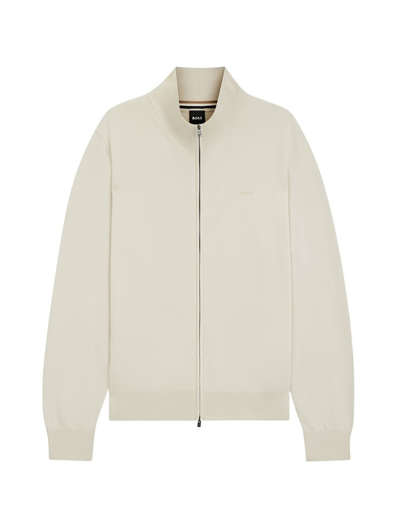 cotton zip-up cardigan 1