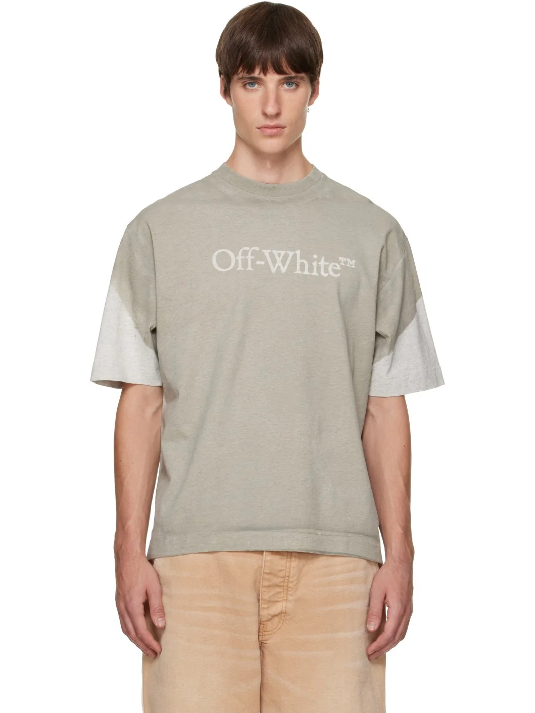 Gray & White Negative Big Bookish Skate S/S T-shirt - 1