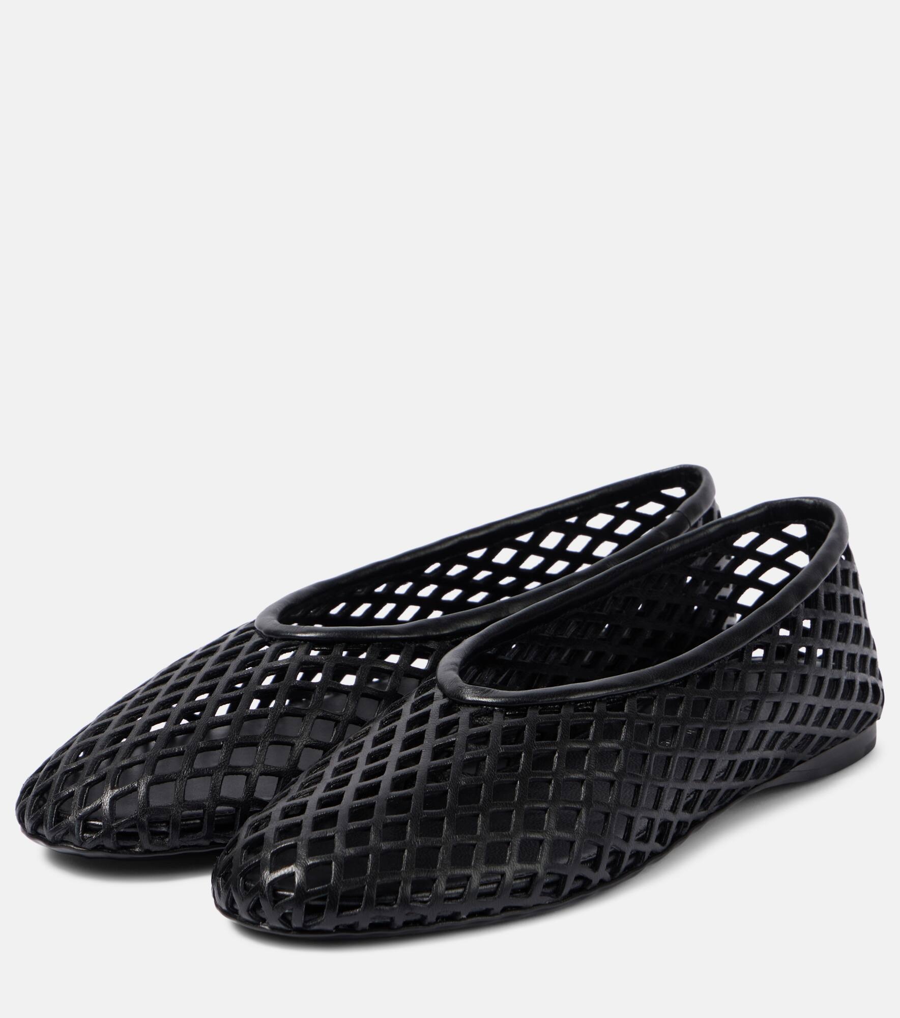 Tee Perforated leather ballet flats - 4
