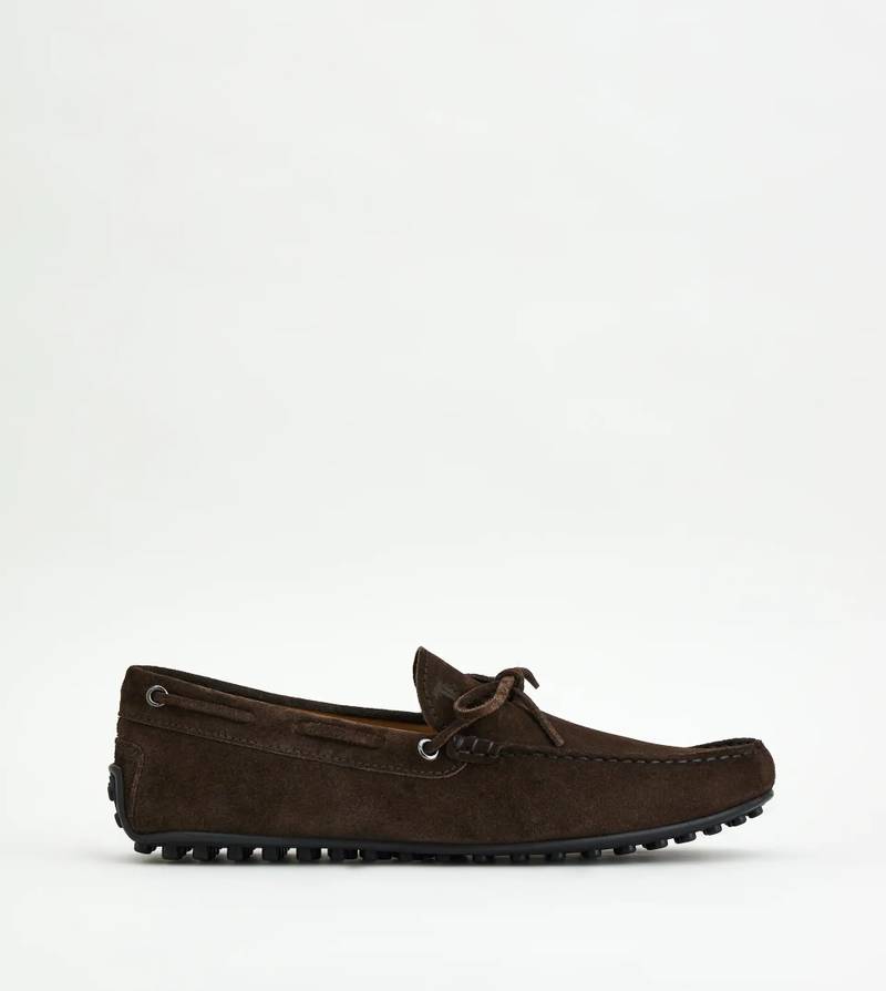 CITY GOMMINO DRIVING SHOES IN SUEDE - BROWN - 1
