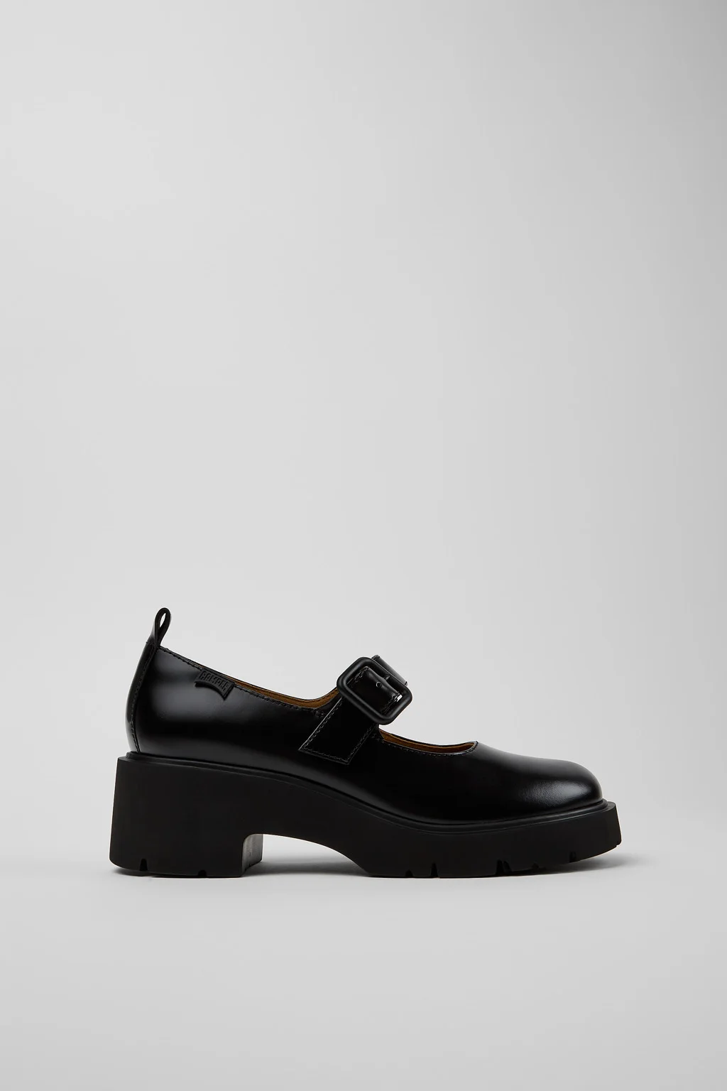 Milah Black Leather Shoes for Women. - 1