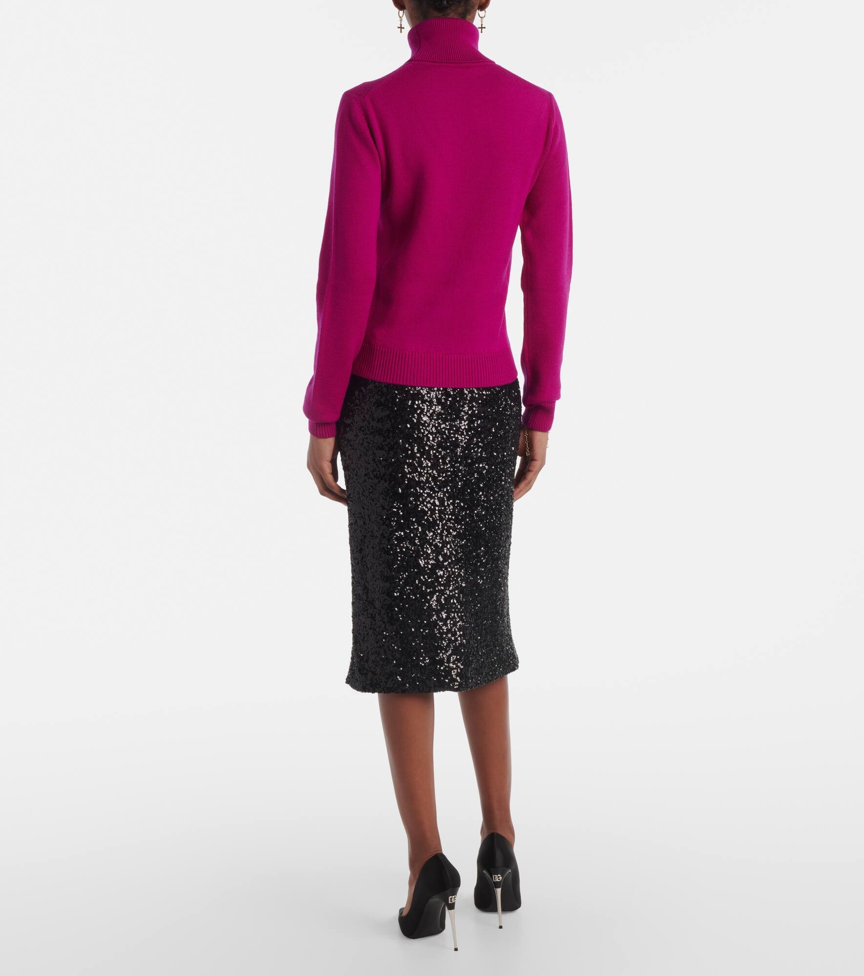 Wool turtleneck sweater - 3