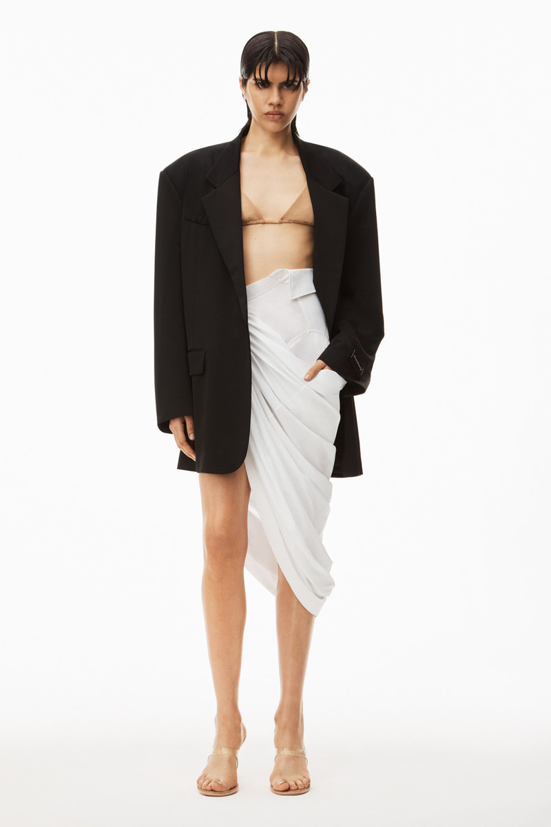 Alexander Wang OVERSIZED BLAZER IN SHEER JERSEY outlook