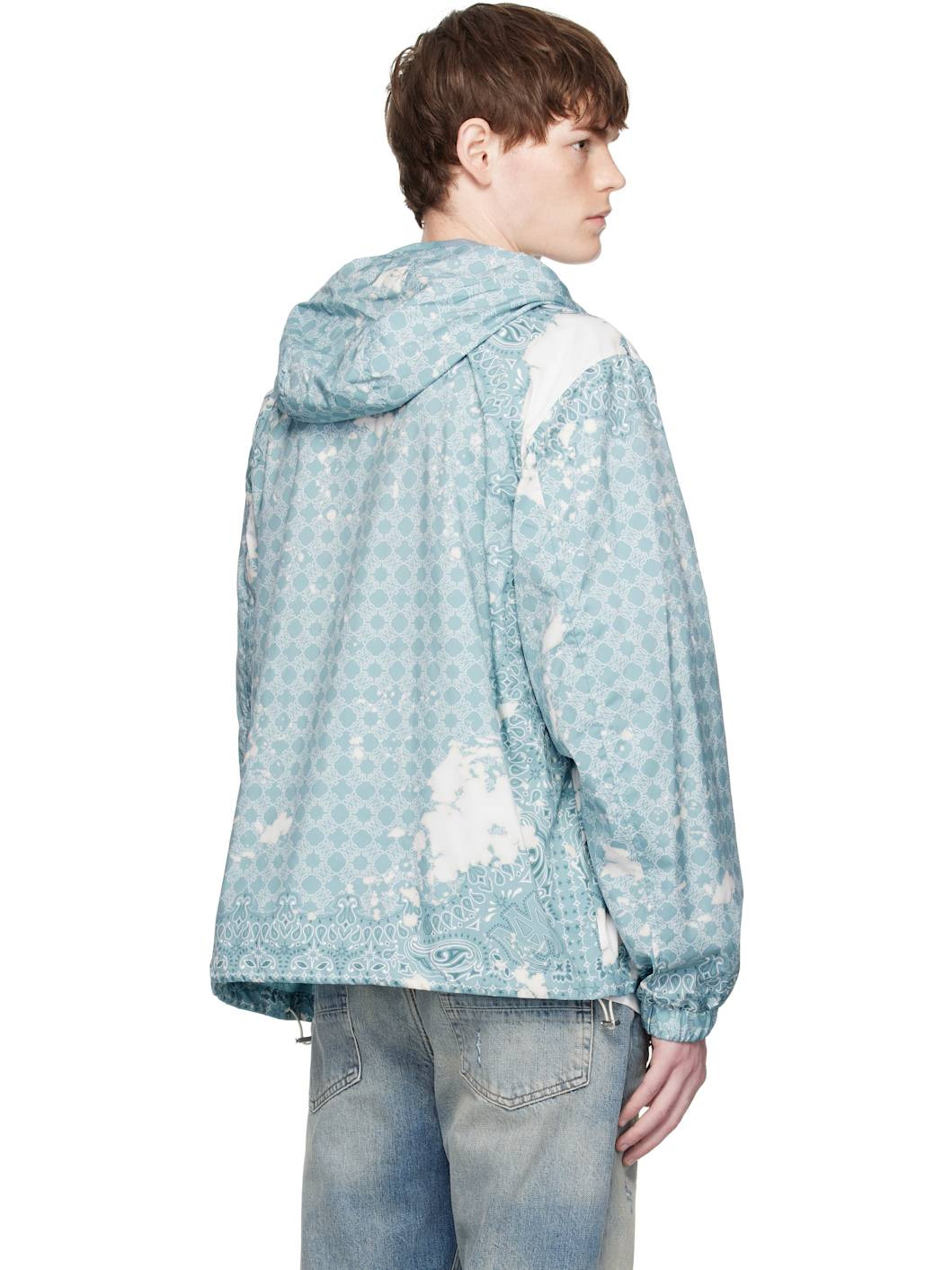 Blue MA Quad Windbreaker Jacket - 3