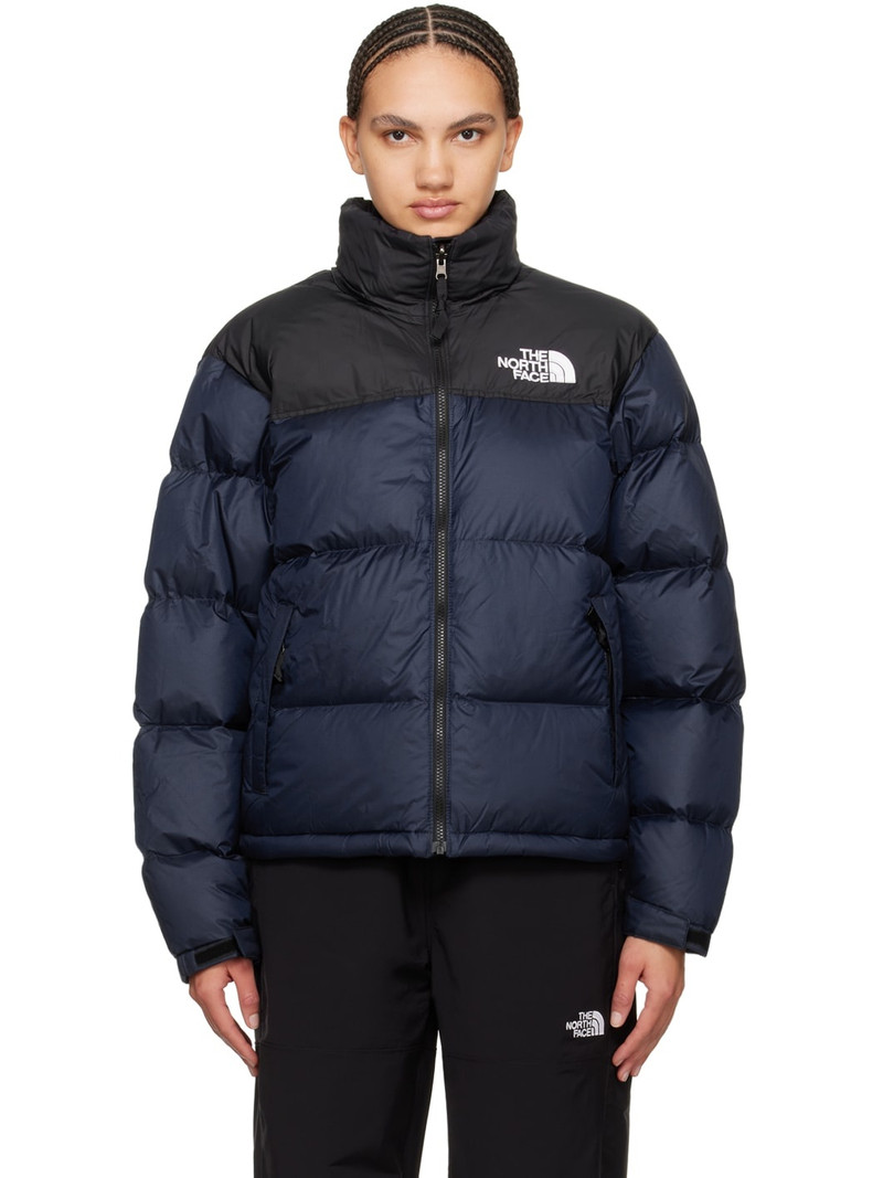 해군 & 검정 1996 Retro Nuptse 아래로 재킷 - 1