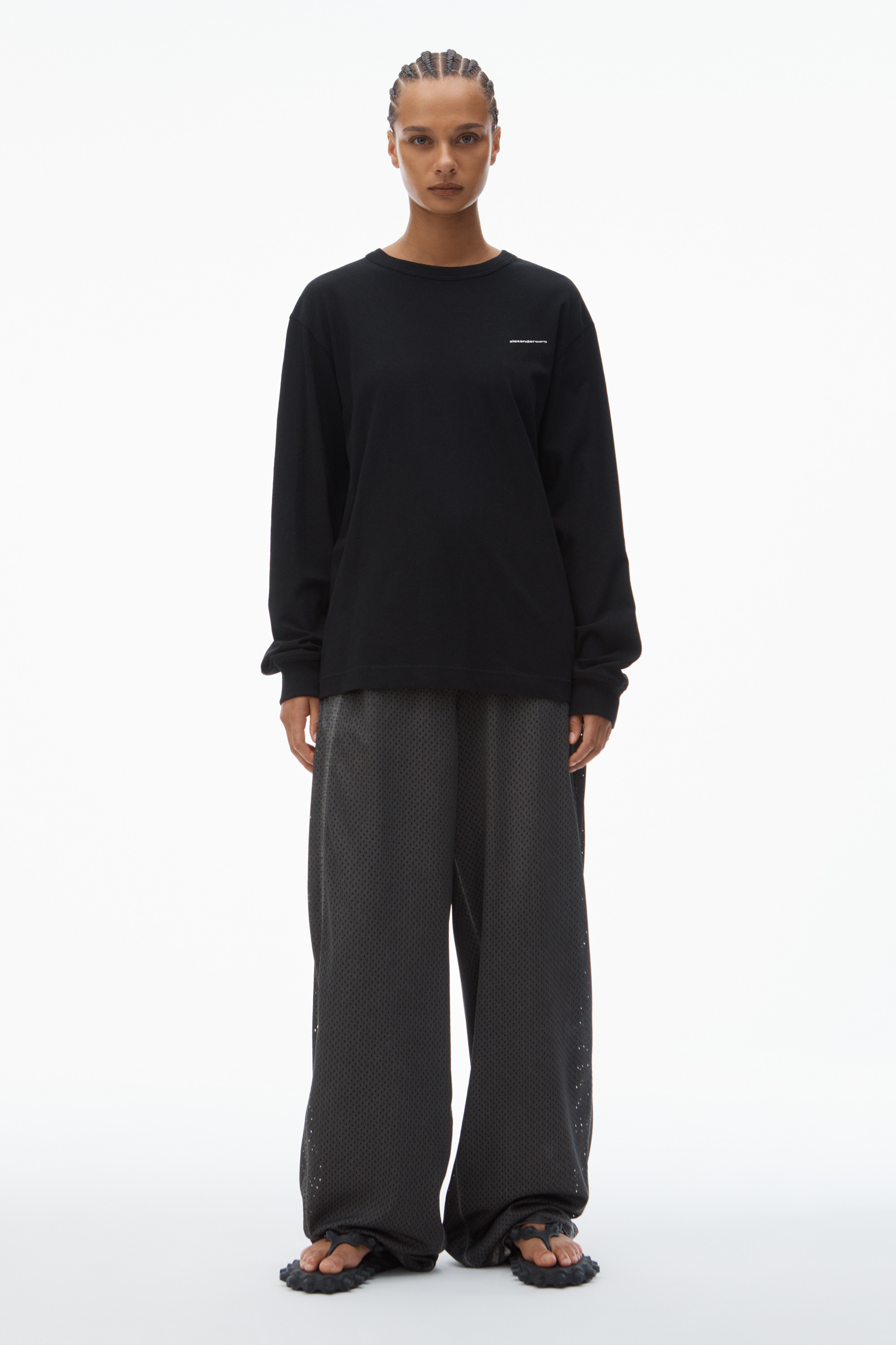 LONG SLEEVE TEE IN HIGH TWIST JERSEY - 5