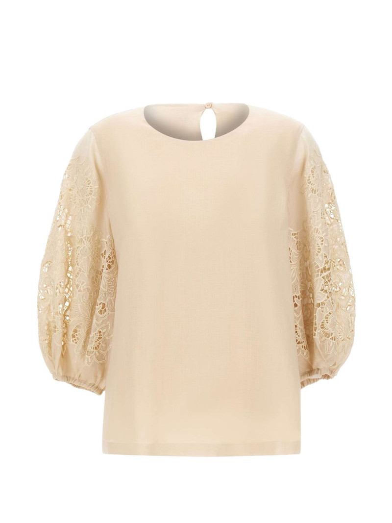 macramé sleeve blouse 1