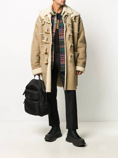 DSQUARED2 shearling-lined duffle coat outlook