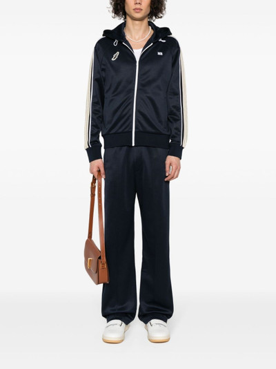 WALES BONNER logo-embroidered straight-leg track pants outlook