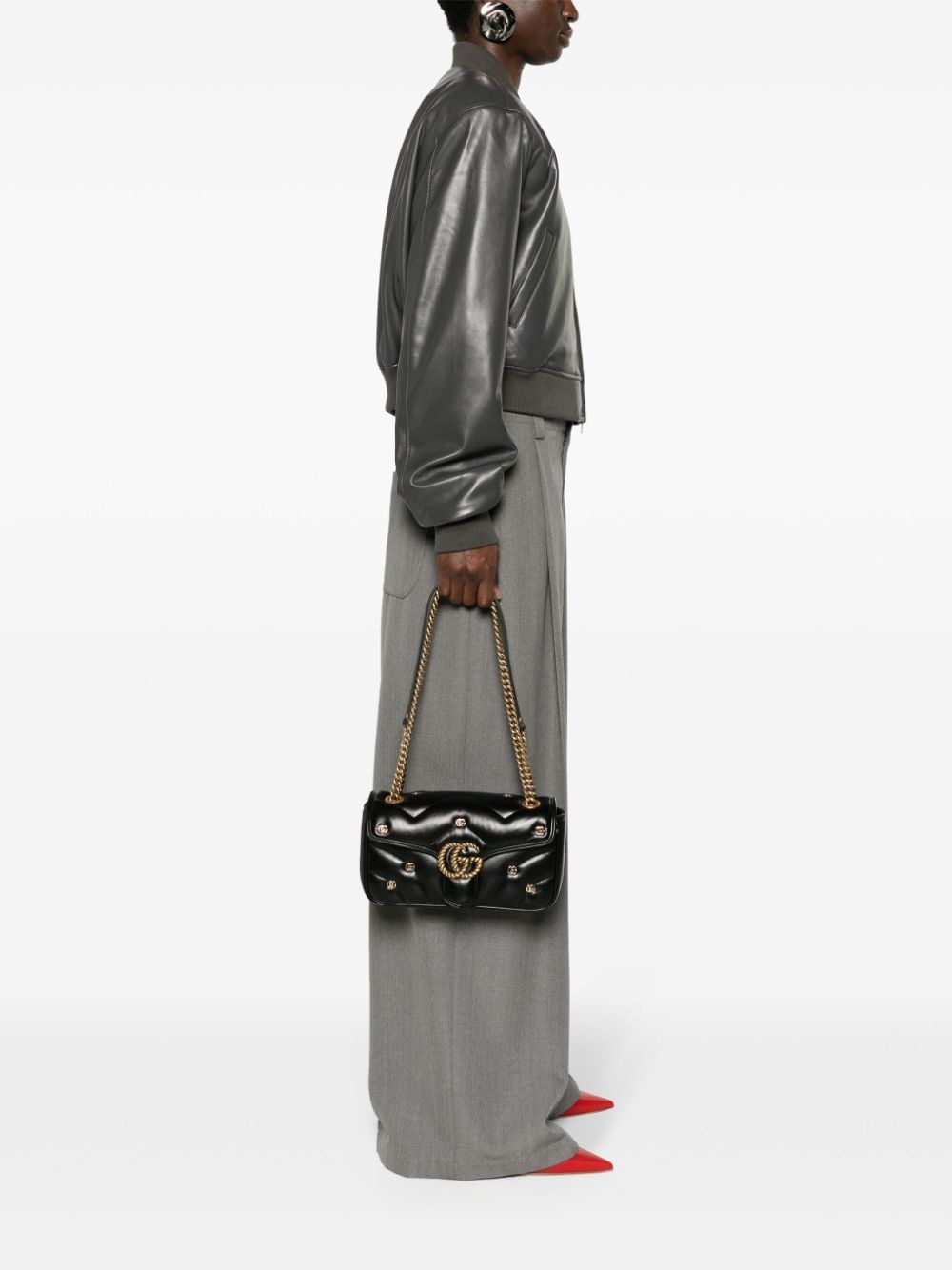small GG Marmont leather shoulder bag - 2