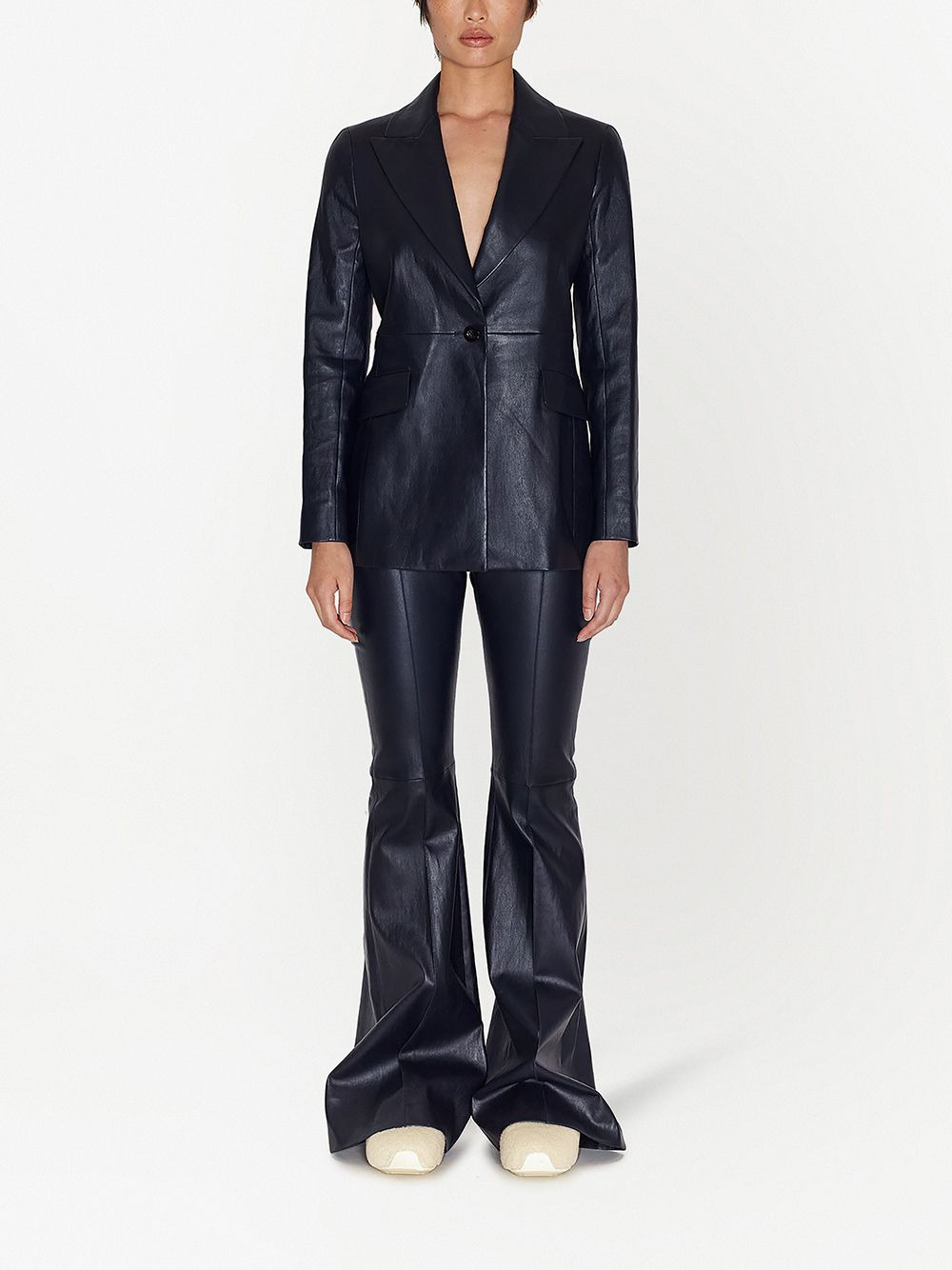 mid-rise flared trousers - 2