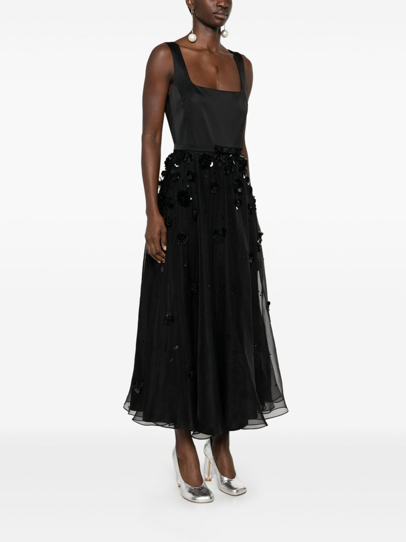 embroidered A-line maxi dress 3