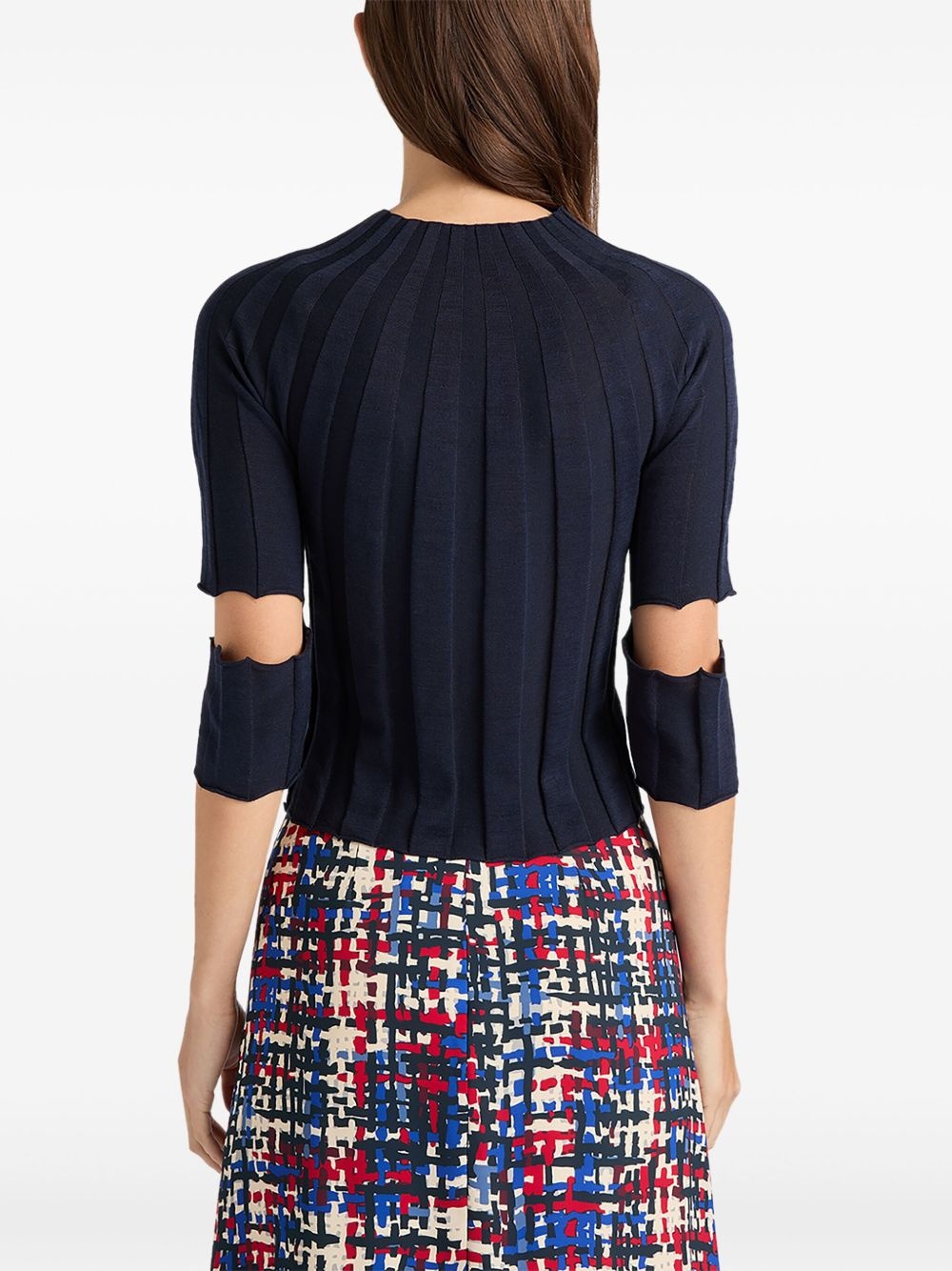 cut-out sweater - 3