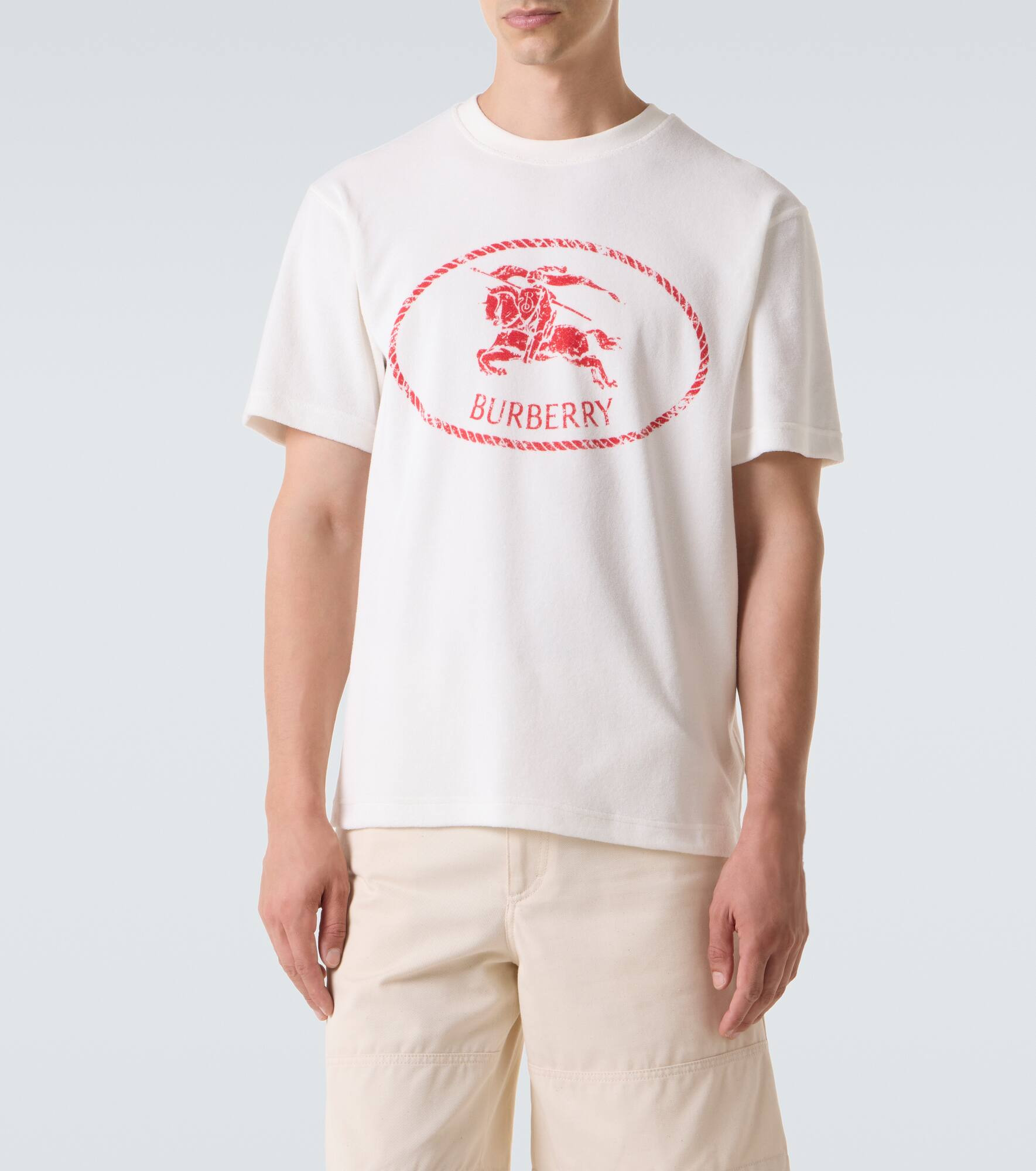 Logo cotton-blend jersey T-shirt - 3