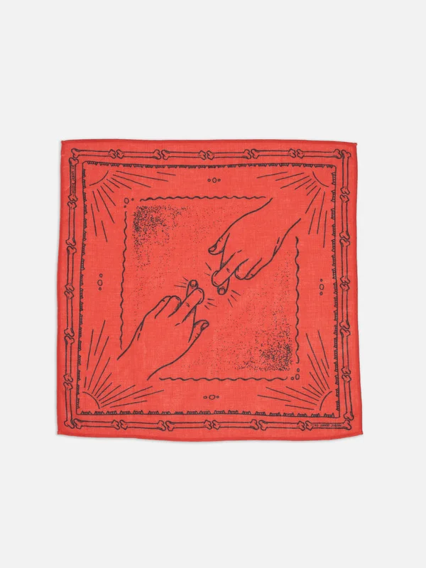 Ingrid Bandana Double Cross Red - 1
